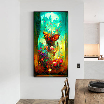 Butterfly Ruins - Full Round Drill Diamond Painting 40*70CM