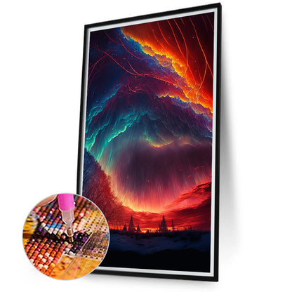 Night Aurora - Full Round Drill Diamond Painting 40*70CM