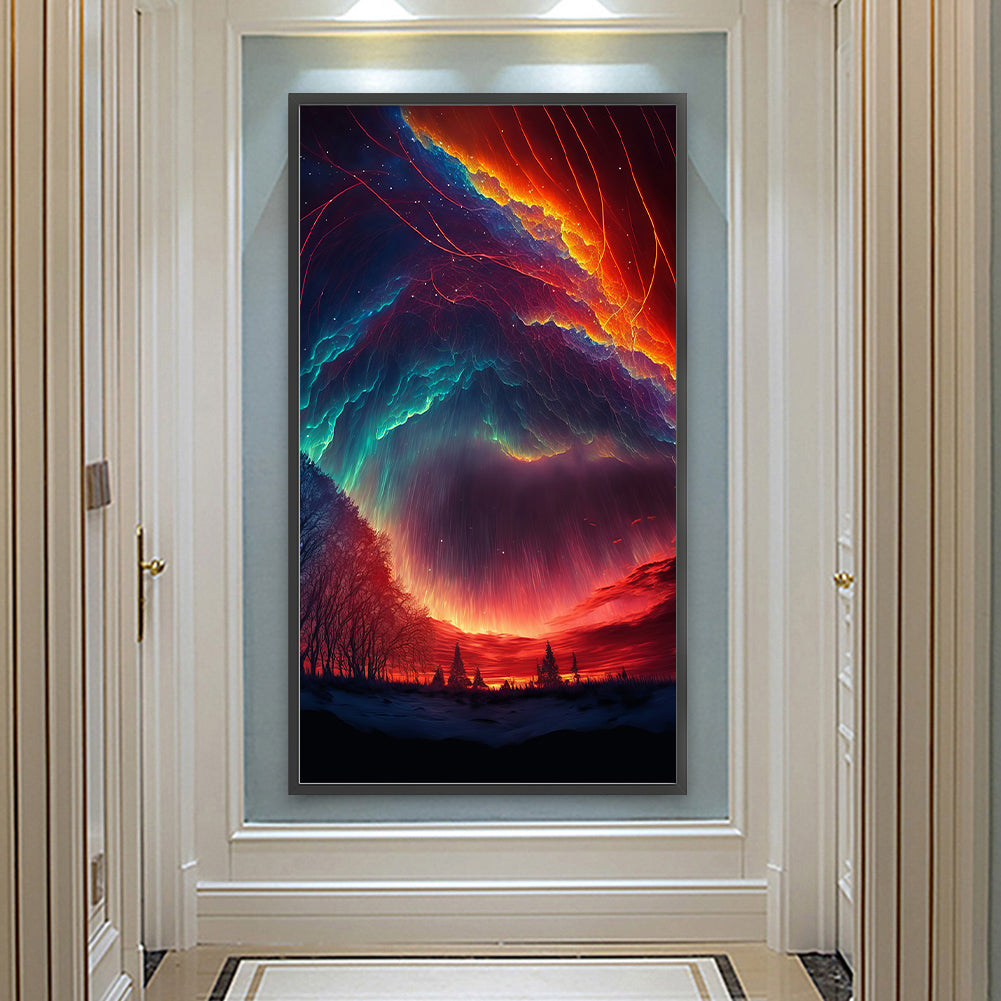 Night Aurora - Full Round Drill Diamond Painting 40*70CM