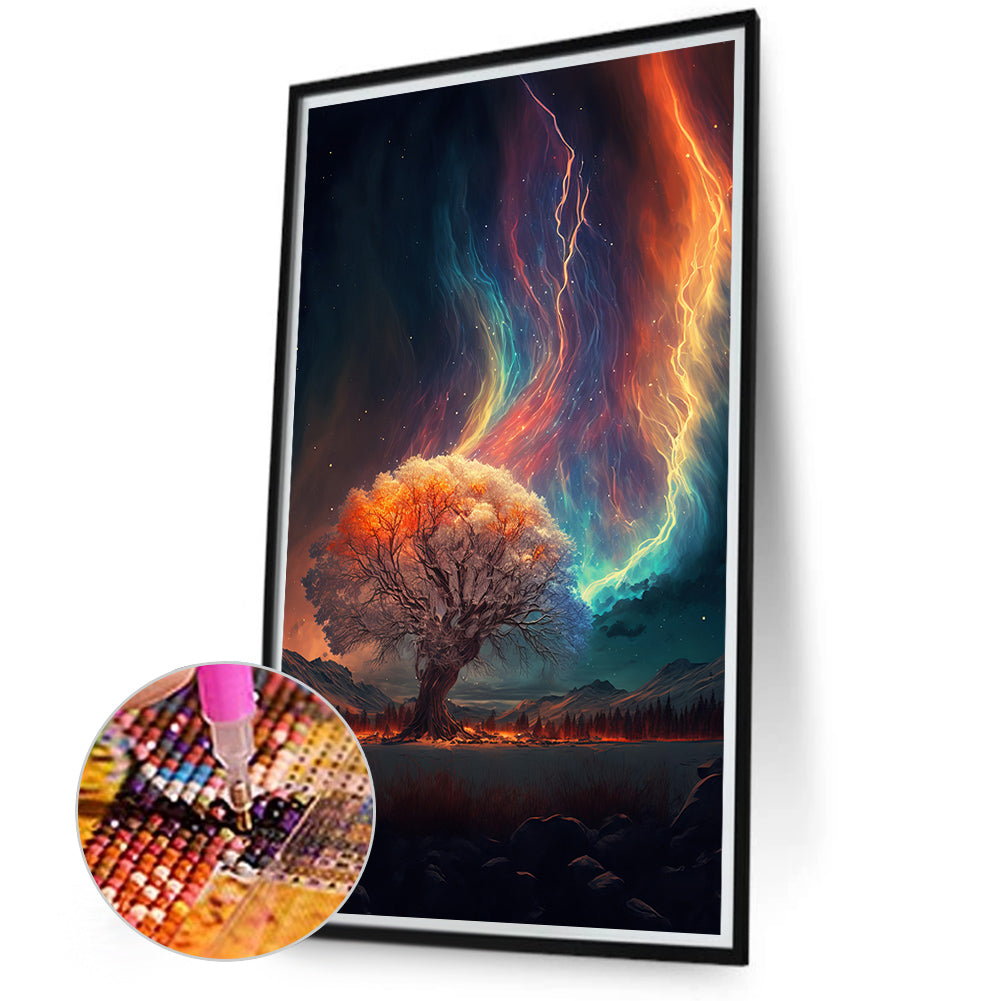 Night Aurora - Full Round Drill Diamond Painting 40*70CM