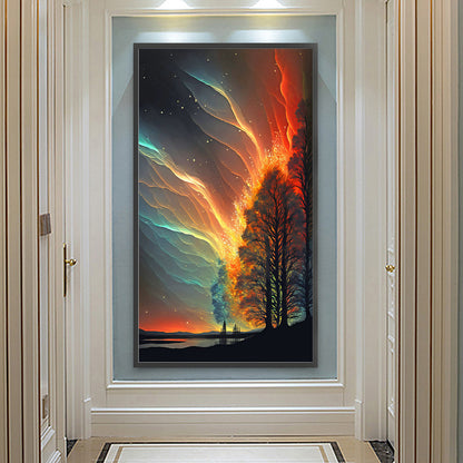Night Aurora - Full Round Drill Diamond Painting 40*70CM