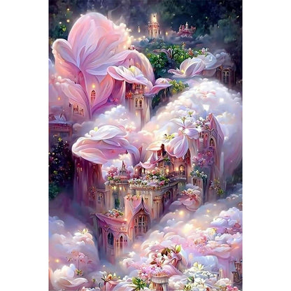 Fantasy Castle - Full Round Drill Diamond Painting 40*60CM