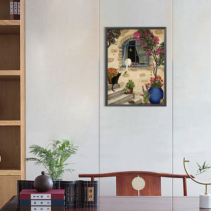 Kitten - Full Round Drill Diamond Painting 30*40CM