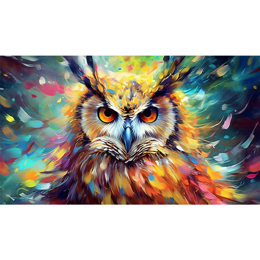 Owl - Full Round Drill Diamond Painting 70*40CM