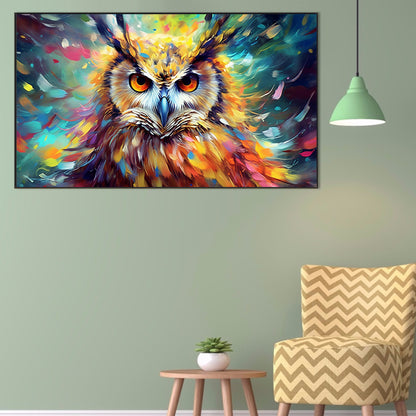 Owl - Full Round Drill Diamond Painting 70*40CM