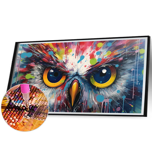 Owl - Full Round Drill Diamond Painting 70*40CM