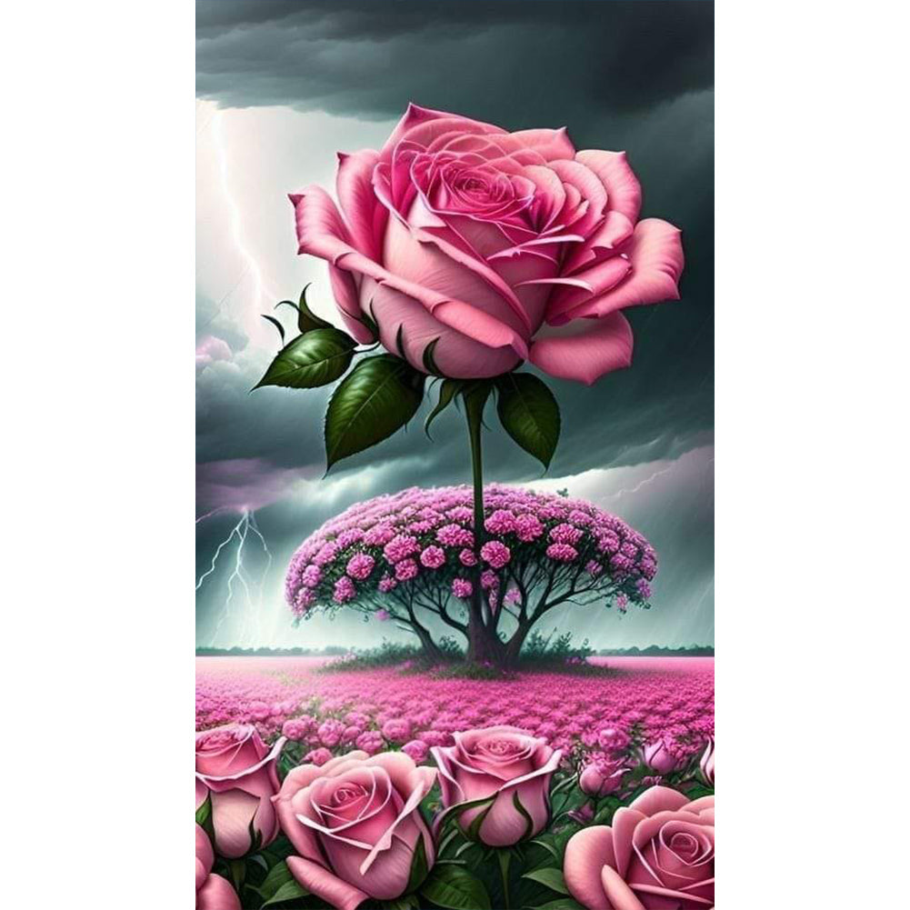 Rose - Full Round Drill Diamond Painting 40*70cm