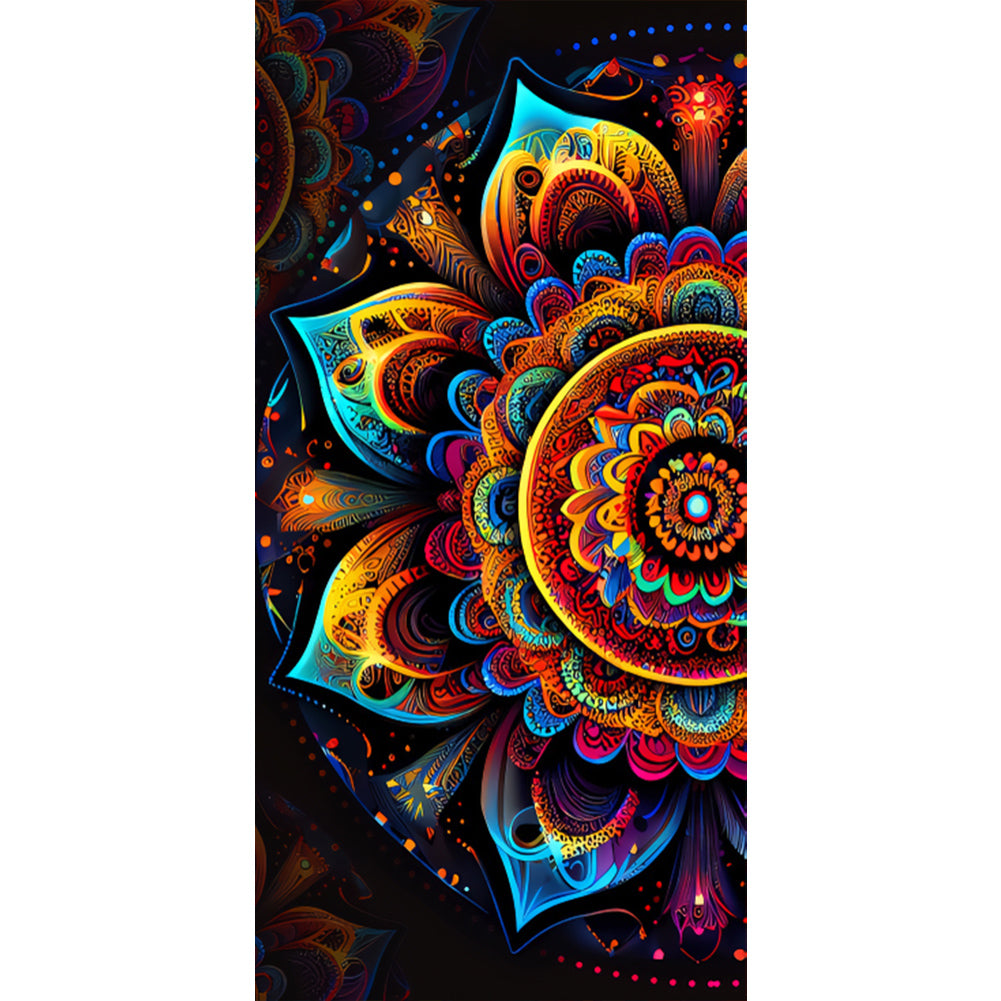 Twin Mandala - Full Round Drill Diamond Painting 40*80cm