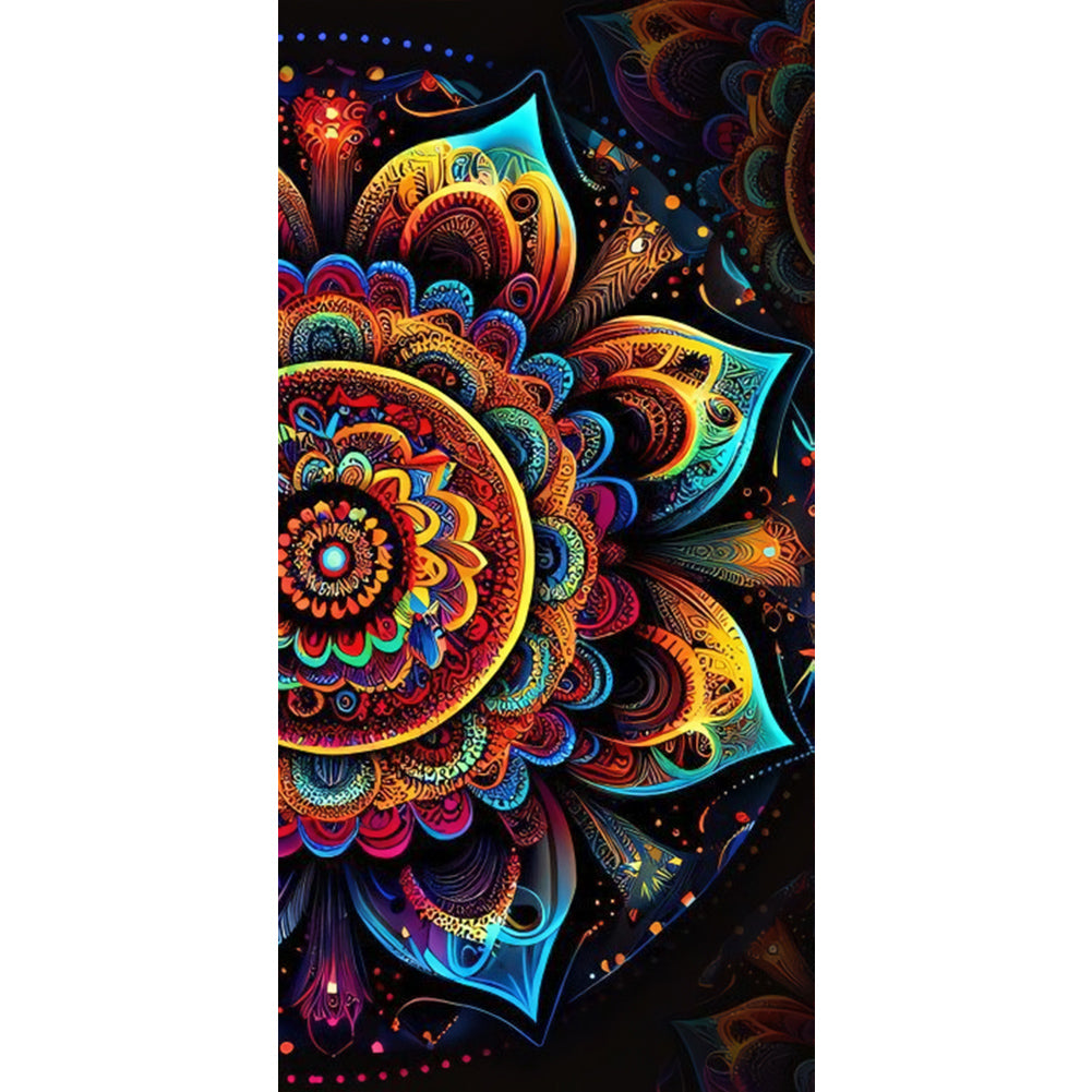 Twin Mandala - Full Round Drill Diamond Painting 40*80cm