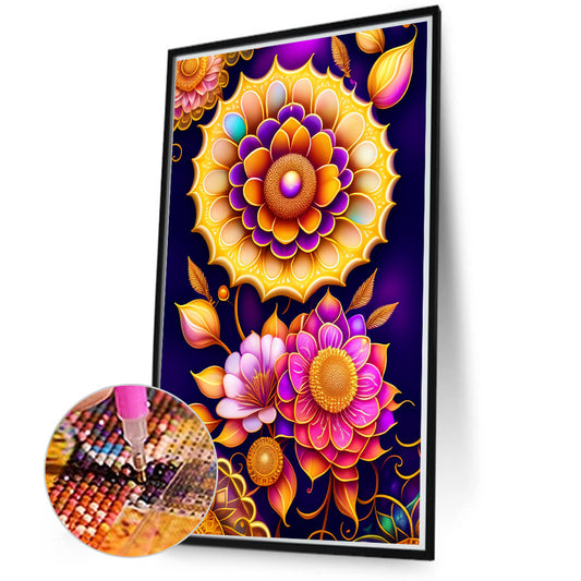 Flowers And Plants - Full Round Drill Diamond Painting 45*70cm