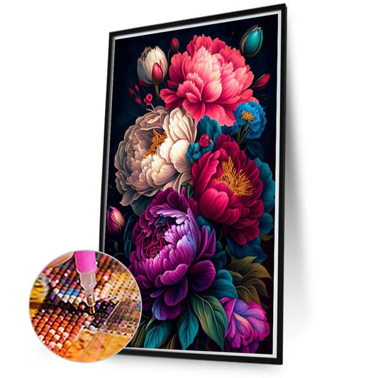 Flowers And Plants - Full Round Drill Diamond Painting 45*70cm