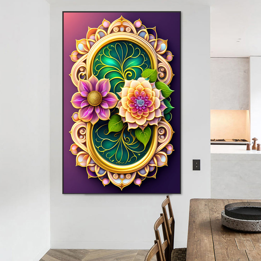 Flowers And Plants - Full Round Drill Diamond Painting 45*70cm