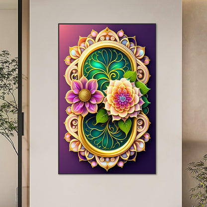 Flowers And Plants - Full Round Drill Diamond Painting 45*70cm