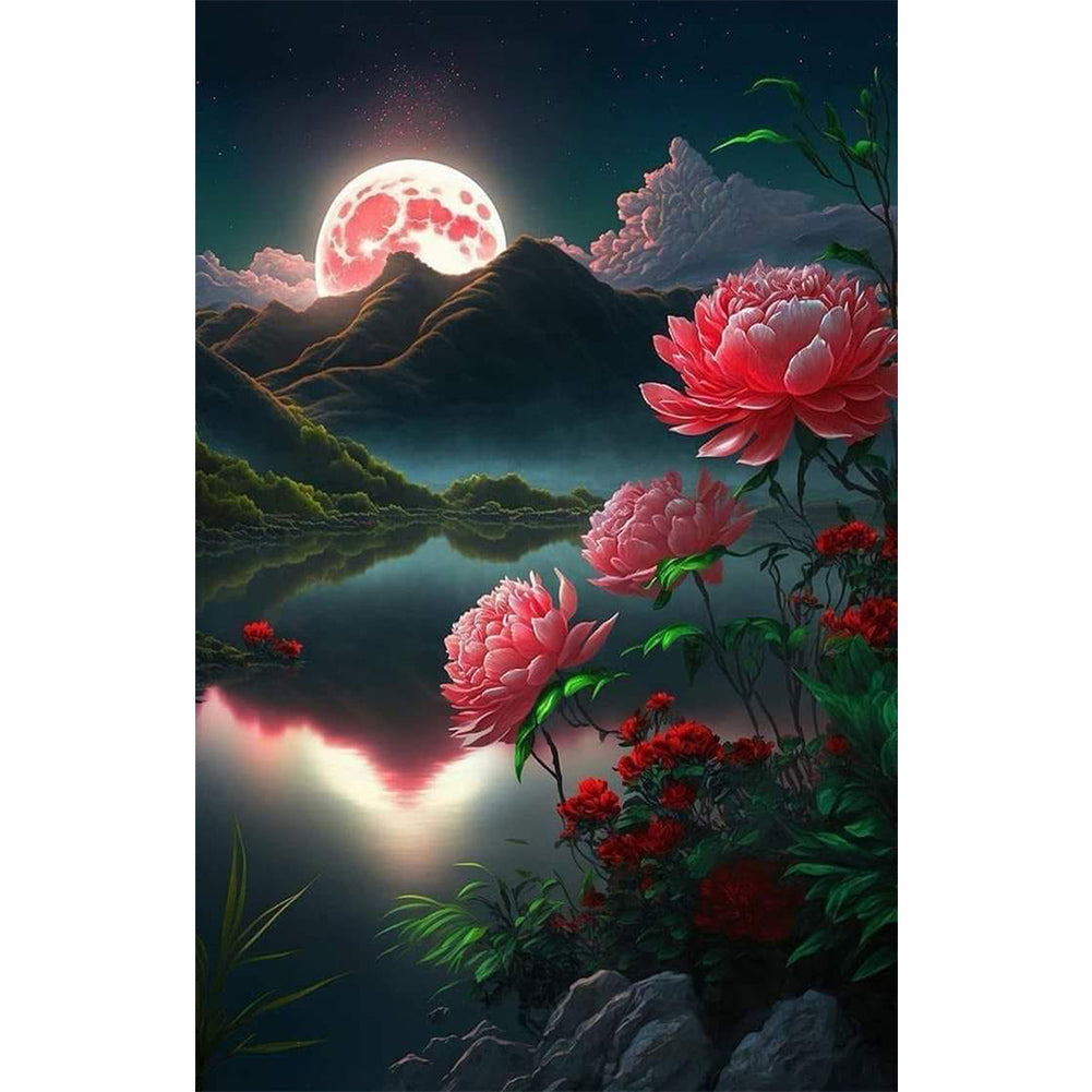 Flowers And Plants - Full Round Drill Diamond Painting 45*70cm