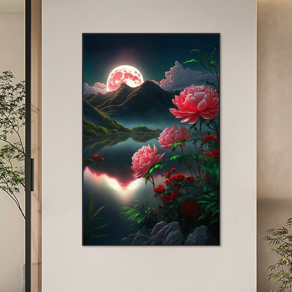 Flowers And Plants - Full Round Drill Diamond Painting 45*70cm