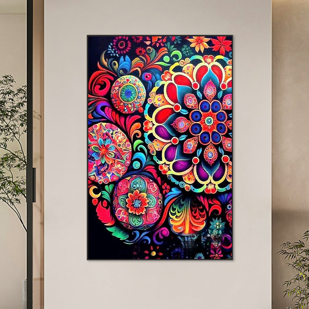 Flowers And Plants - Full Round Drill Diamond Painting 45*70cm