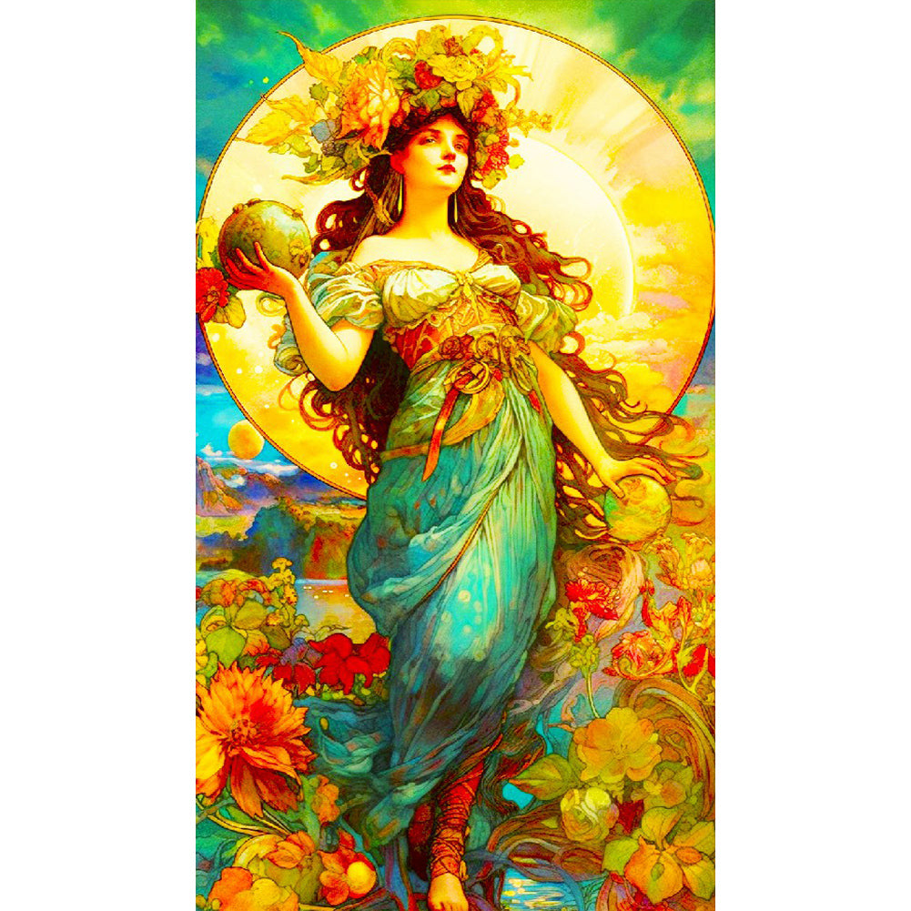 Harvest Goddess - Full Round Drill Diamond Painting 40*70CM