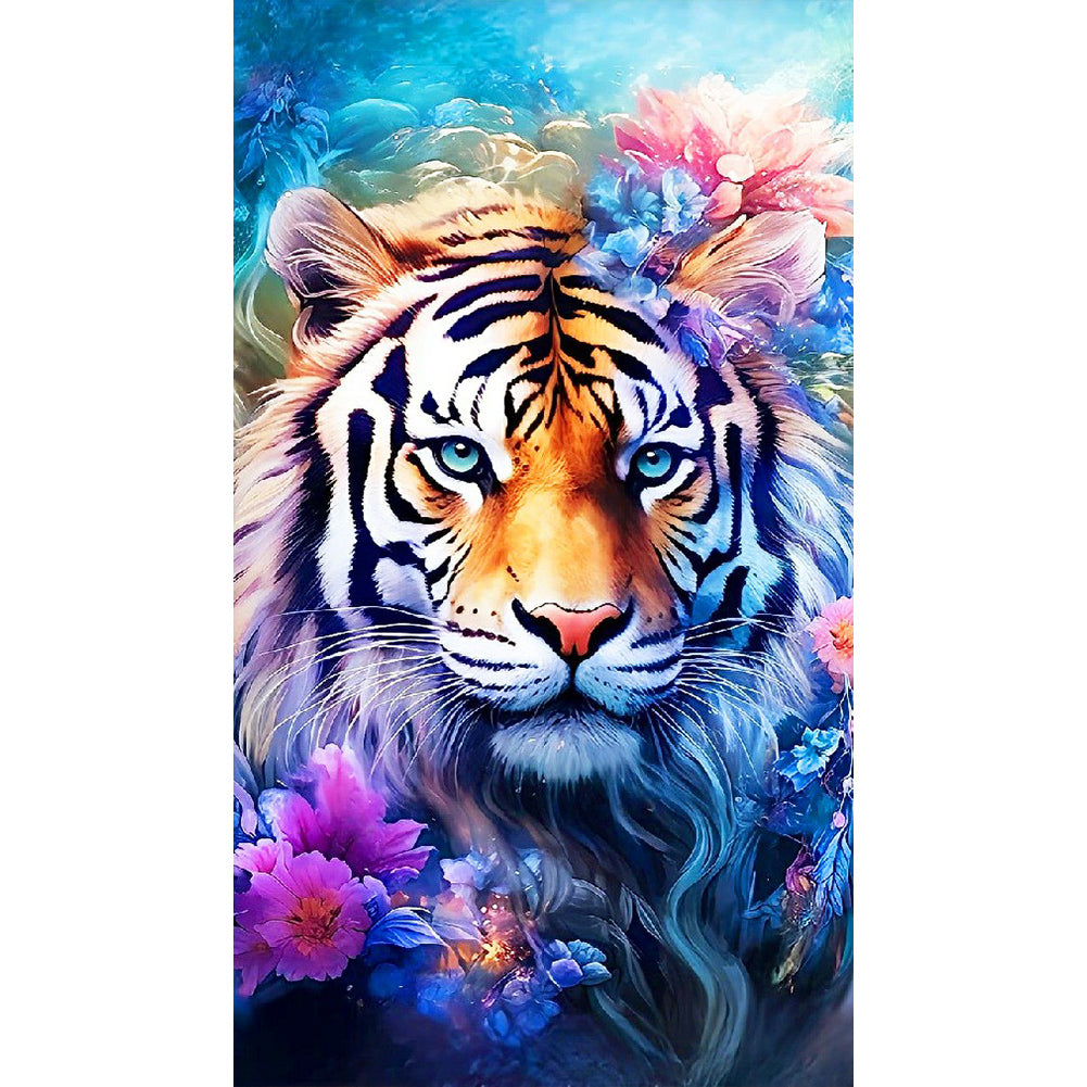 Tiger - Full Round Drill Diamond Painting 40*70CM