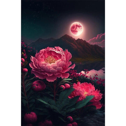 Blooming Flowers - Full Round Drill Diamond Painting 40*60CM