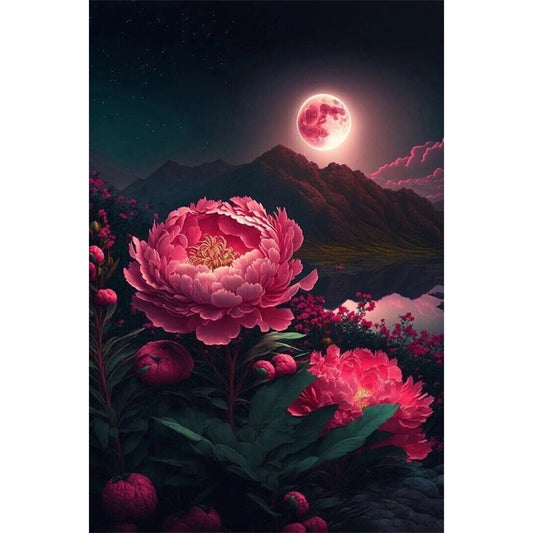 Blooming Flowers - Full Round Drill Diamond Painting 40*60CM