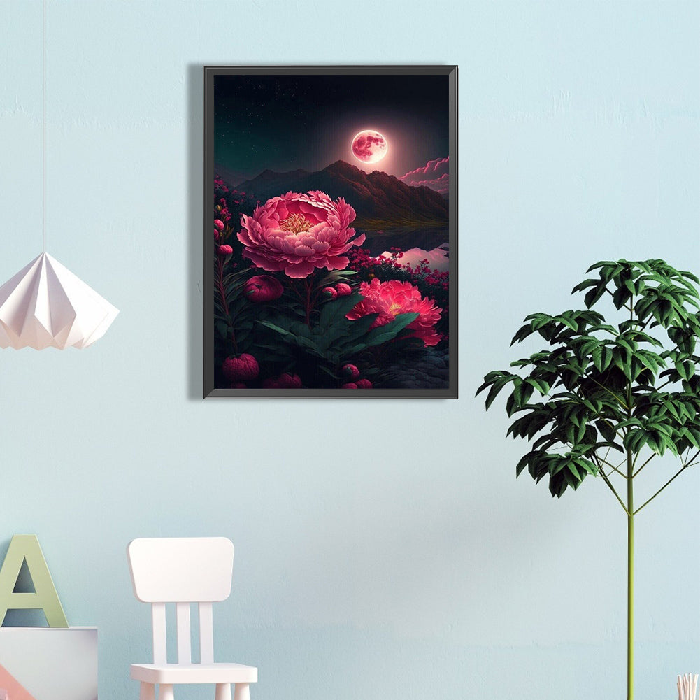 Blooming Flowers - Full Round Drill Diamond Painting 40*60CM