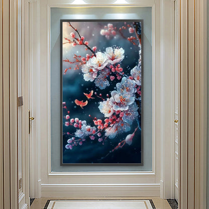 Flower Branch - Full Round Drill Diamond Painting 40*70CM