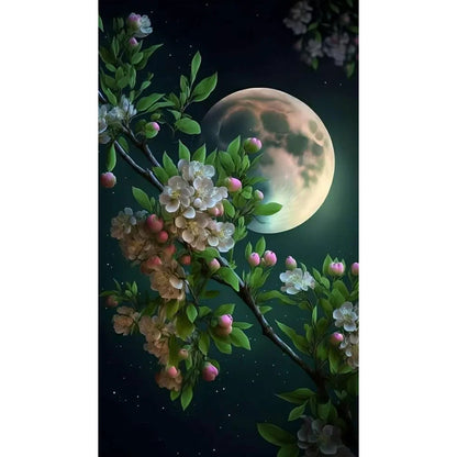 Flower Branch - Full Round Drill Diamond Painting 40*70CM