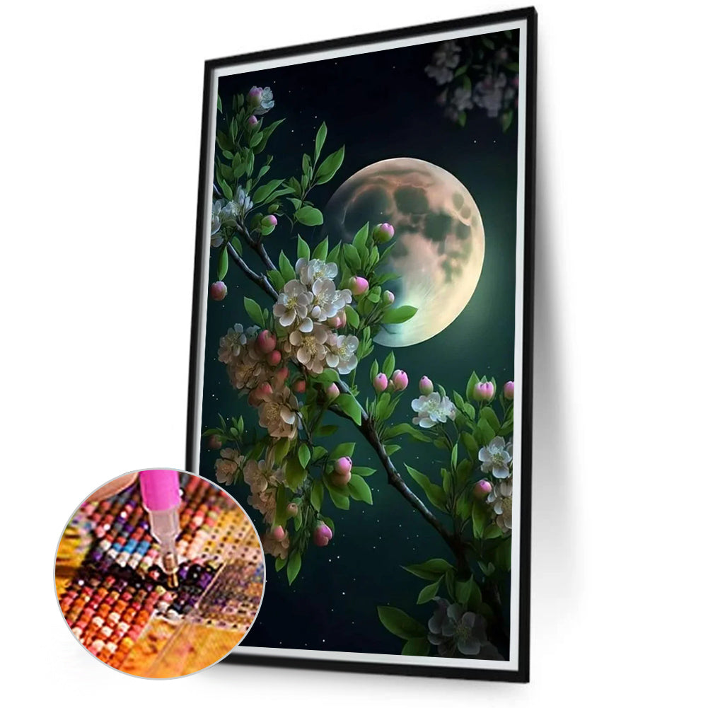 Flower Branch - Full Round Drill Diamond Painting 40*70CM