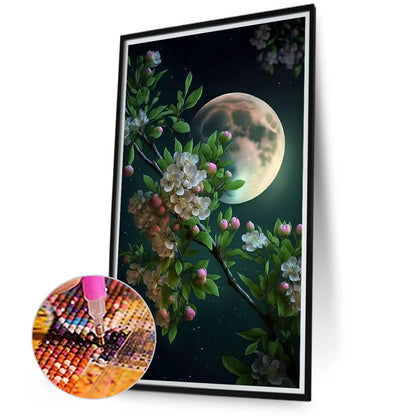 Flower Branch - Full Round Drill Diamond Painting 40*70CM