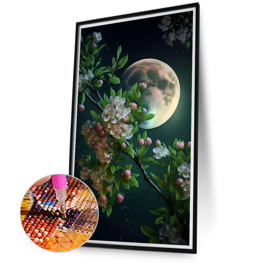 Flower Branch - Full Round Drill Diamond Painting 40*70CM