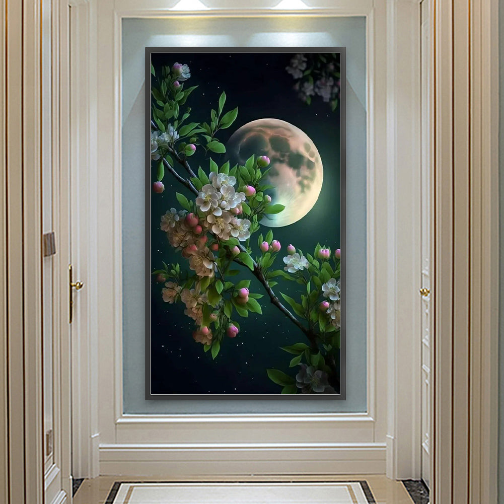 Flower Branch - Full Round Drill Diamond Painting 40*70CM