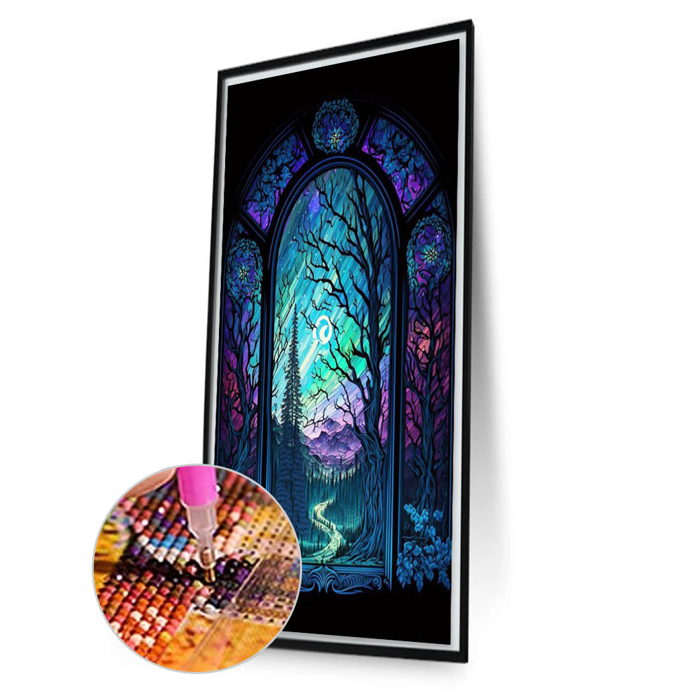 Glass Landscape Painting - Full Square Drill Diamond Painting 40*70CM