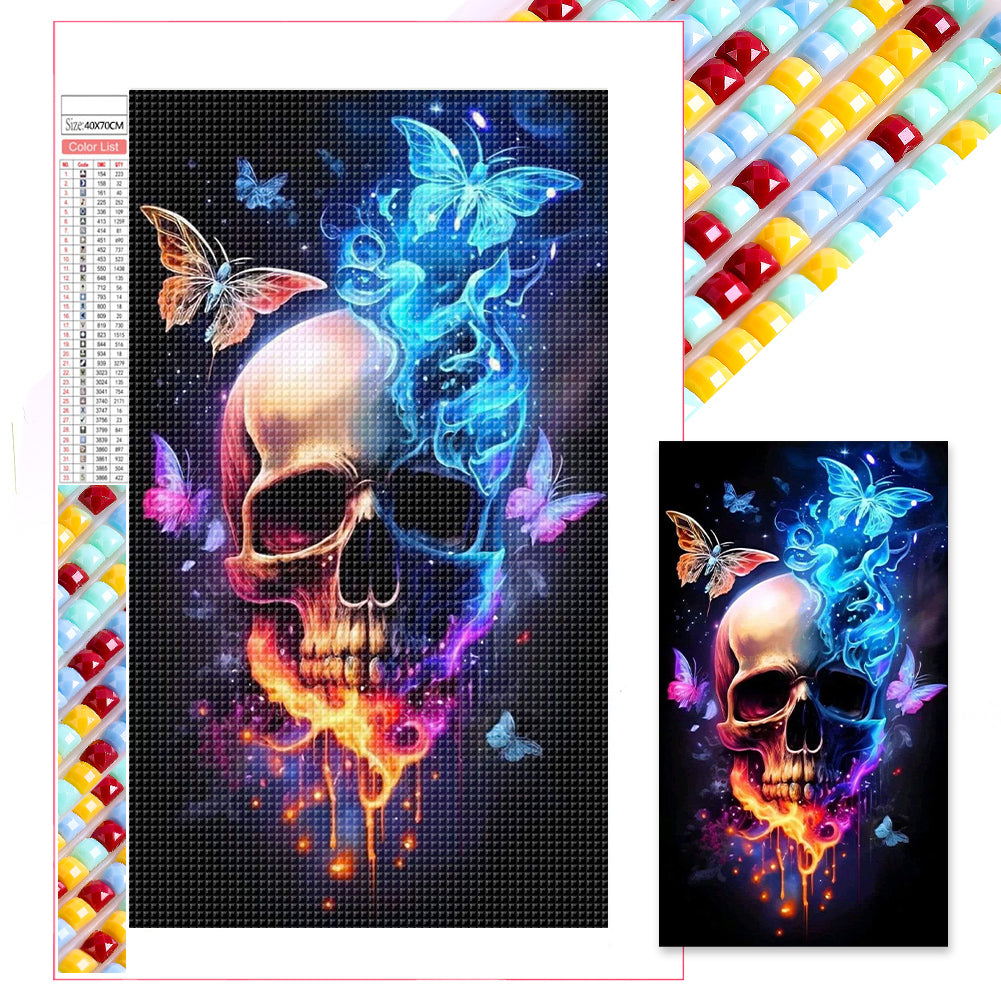 Skeleton Butterfly - Full Square Drill Diamond Painting 40*70CM