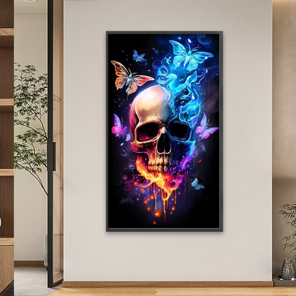 Skeleton Butterfly - Full Square Drill Diamond Painting 40*70CM