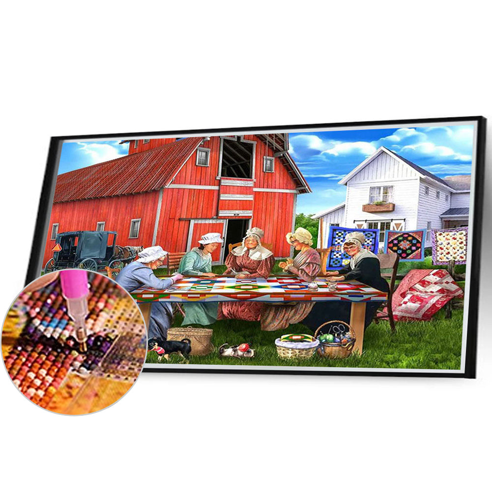 Farm Woman - Full Square Drill Diamond Painting 30*20CM