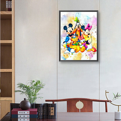Mickey Mouse And Friends - Full Round Drill Diamond Painting 30*40CM