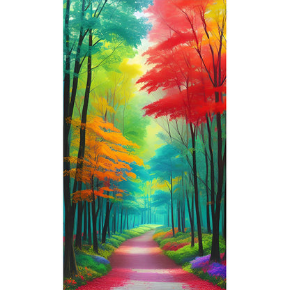 Colorful Woods - Full Round Drill Diamond Painting 45*80CM