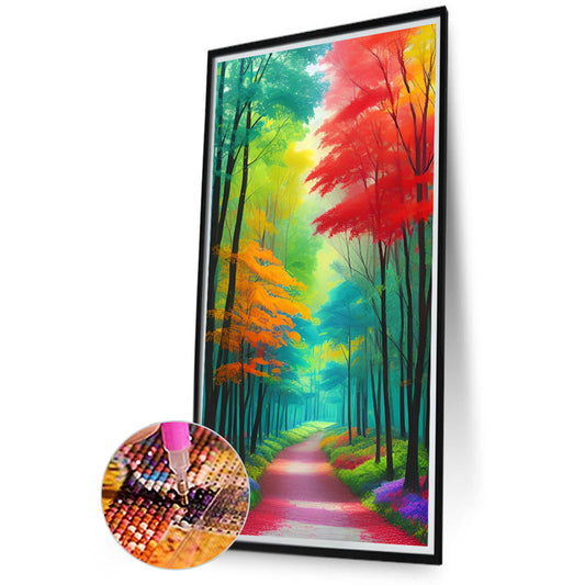 Colorful Woods - Full Round Drill Diamond Painting 45*80CM