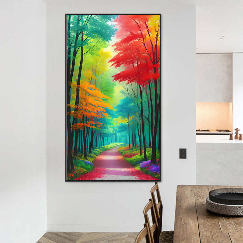Colorful Woods - Full Round Drill Diamond Painting 45*80CM