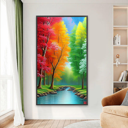 Colorful Woods - Full Round Drill Diamond Painting 45*80CM