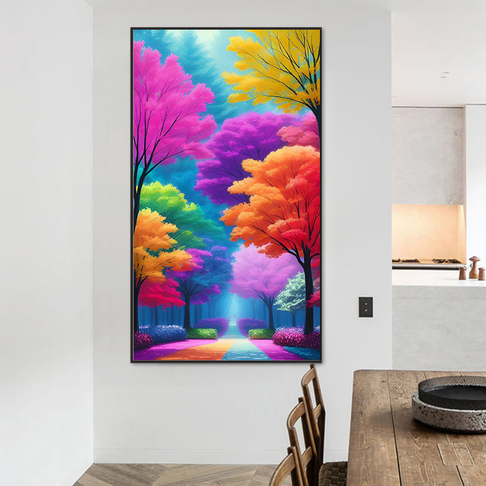 Colorful Woods - Full Round Drill Diamond Painting 45*80CM