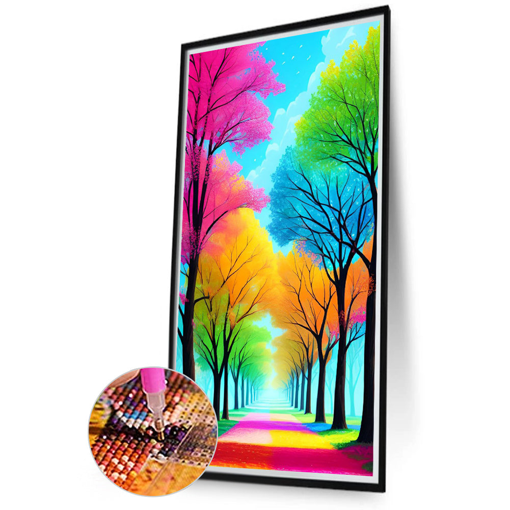 Colorful Woods - Full Round Drill Diamond Painting 45*80CM