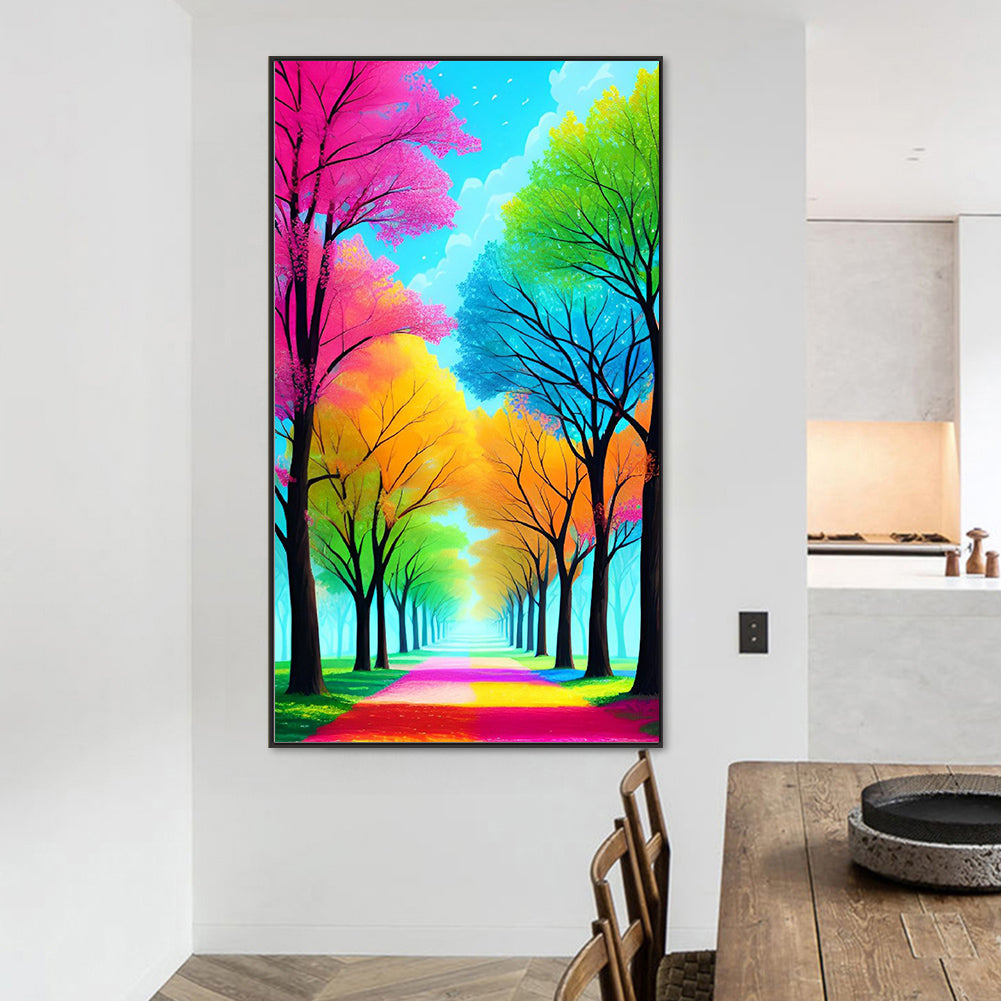 Colorful Woods - Full Round Drill Diamond Painting 45*80CM