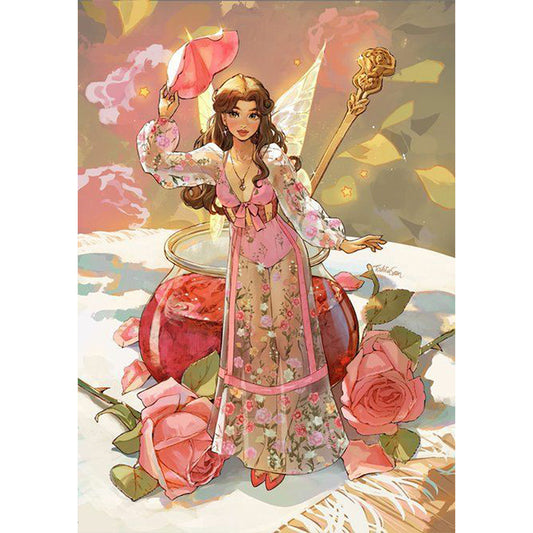 Princess Rose - Full Round Drill Diamond Painting 50*70CM