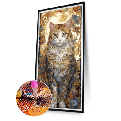 Flowers And Felines - Full Square Drill Diamond Painting 40*80CM