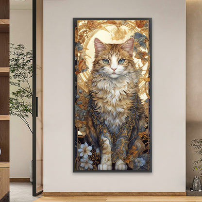 Flowers And Felines - Full Square Drill Diamond Painting 40*80CM