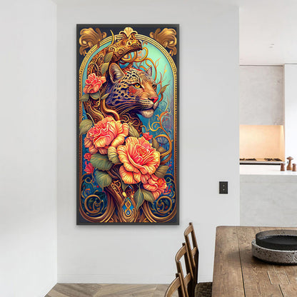 Flowers And Felines - Full Square Drill Diamond Painting 40*80CM