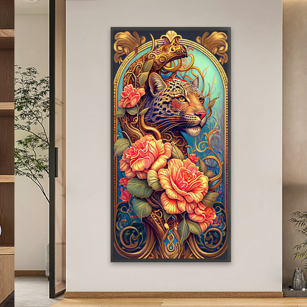 Flowers And Felines - Full Square Drill Diamond Painting 40*80CM