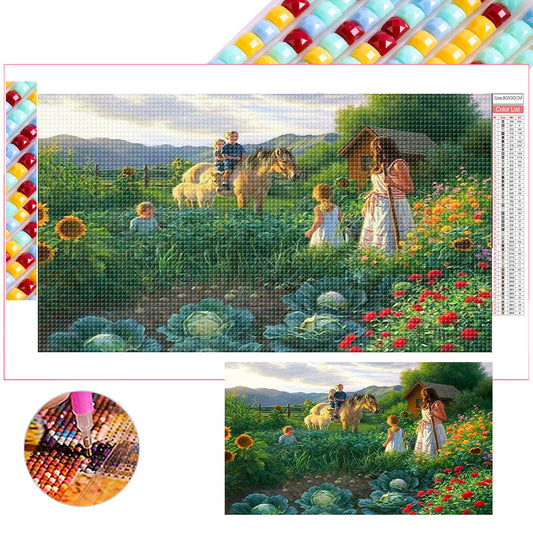 Farm Estate - Full Square Drill Diamond Painting 70*40CM