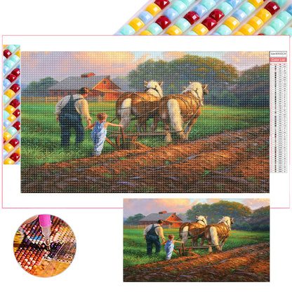 Farm Estate - Full Square Drill Diamond Painting 70*40CM